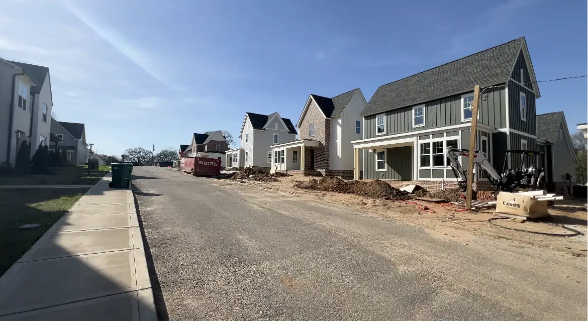 Prosper Construction residential new home builds under construction in Jackson TN